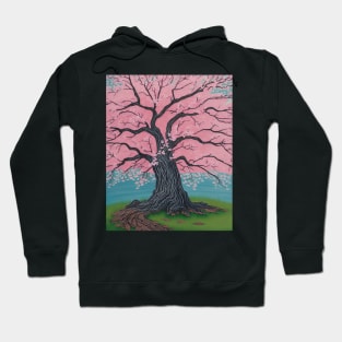 Ukiyo-e Japanese Art - Cherry Blossom Tree in Full Bloom Hoodie